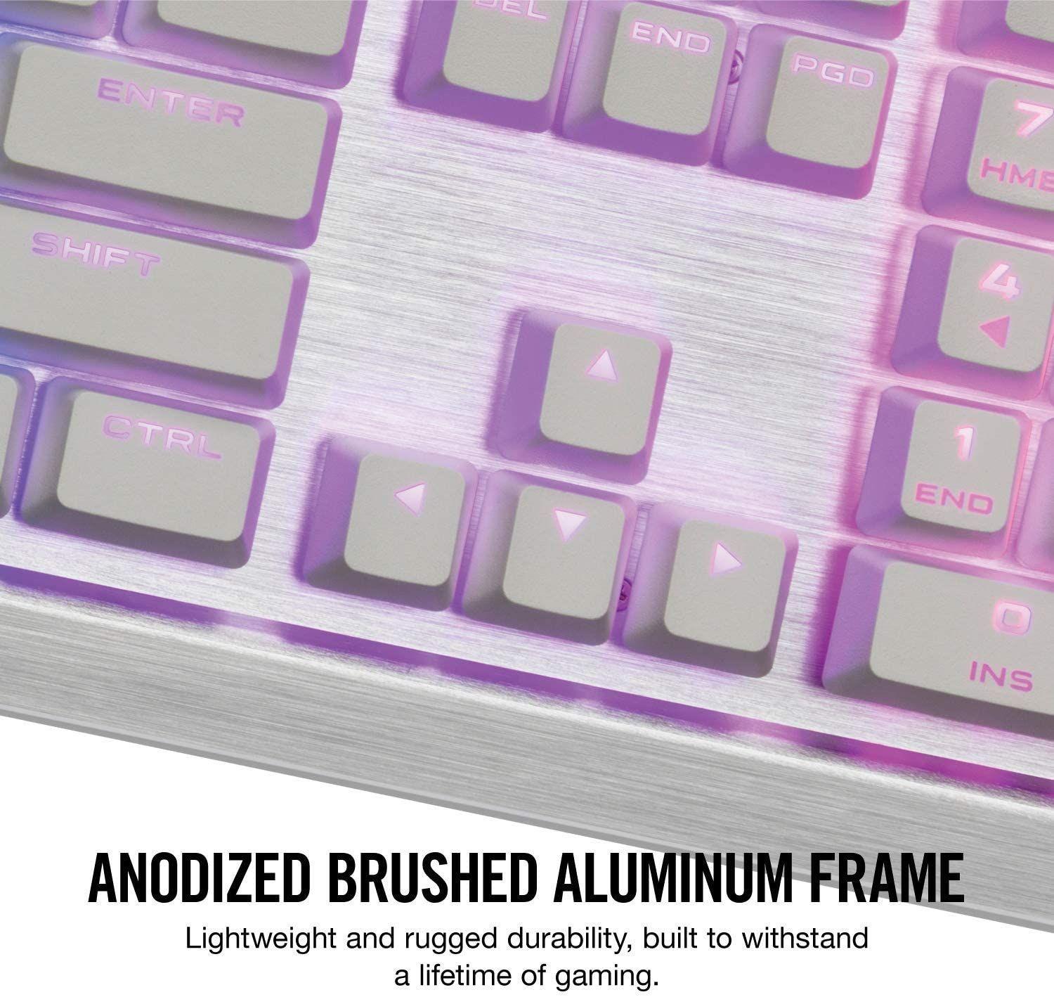 Teclado Gamer Corsair K70 RGB MK.2 SE Blanco SW Cherry MX-5