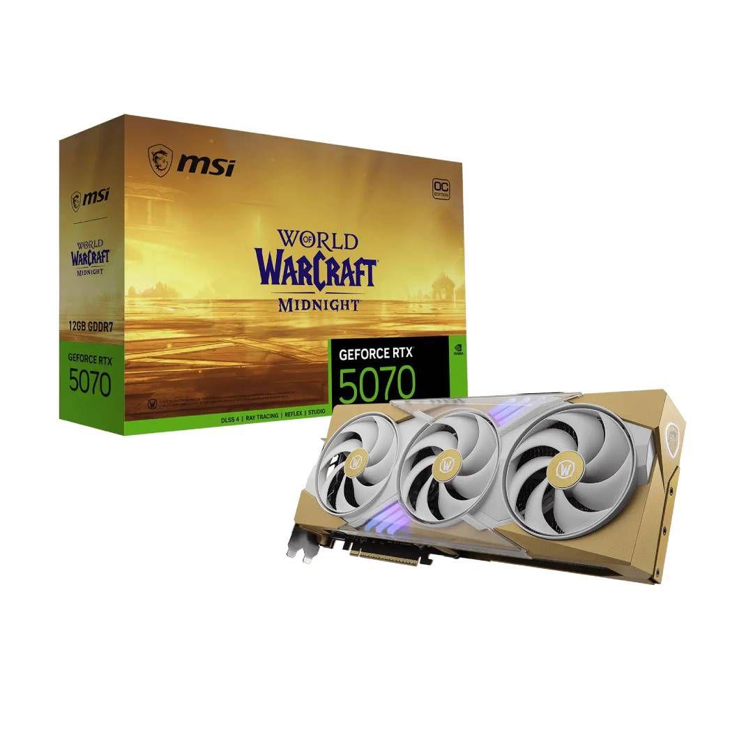 Tarjeta de Video RTX 5070 12G WoW MIDNIGHT LIGHT EDITION OC-0