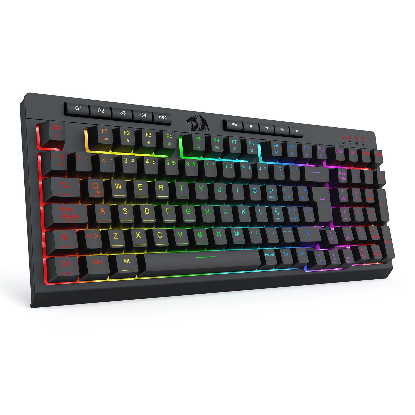 Kit Teclado y Mouse Gamer Redragon S147 Combo 4 en 1-5