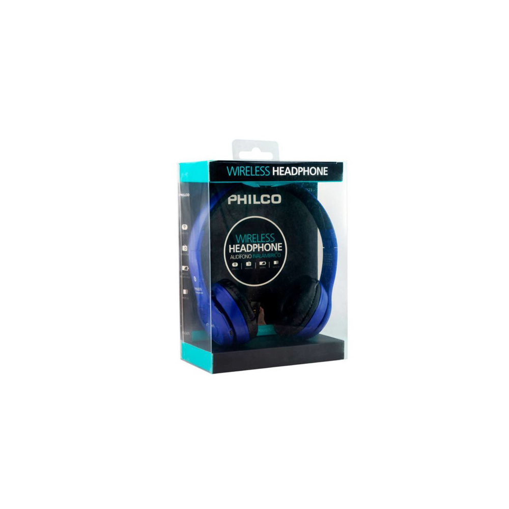 Audifono Philco Inalambrico 623 Plegable Radio FM Azul-4