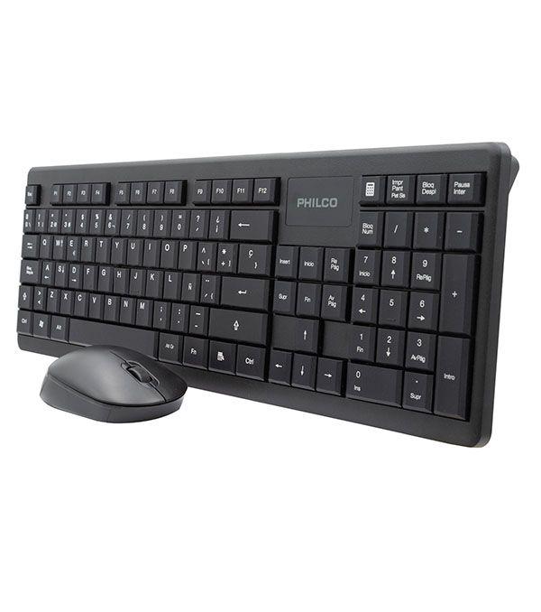 Combo Teclado y Mouse Inalambrico Philco MOD SPT6314 Negro-0