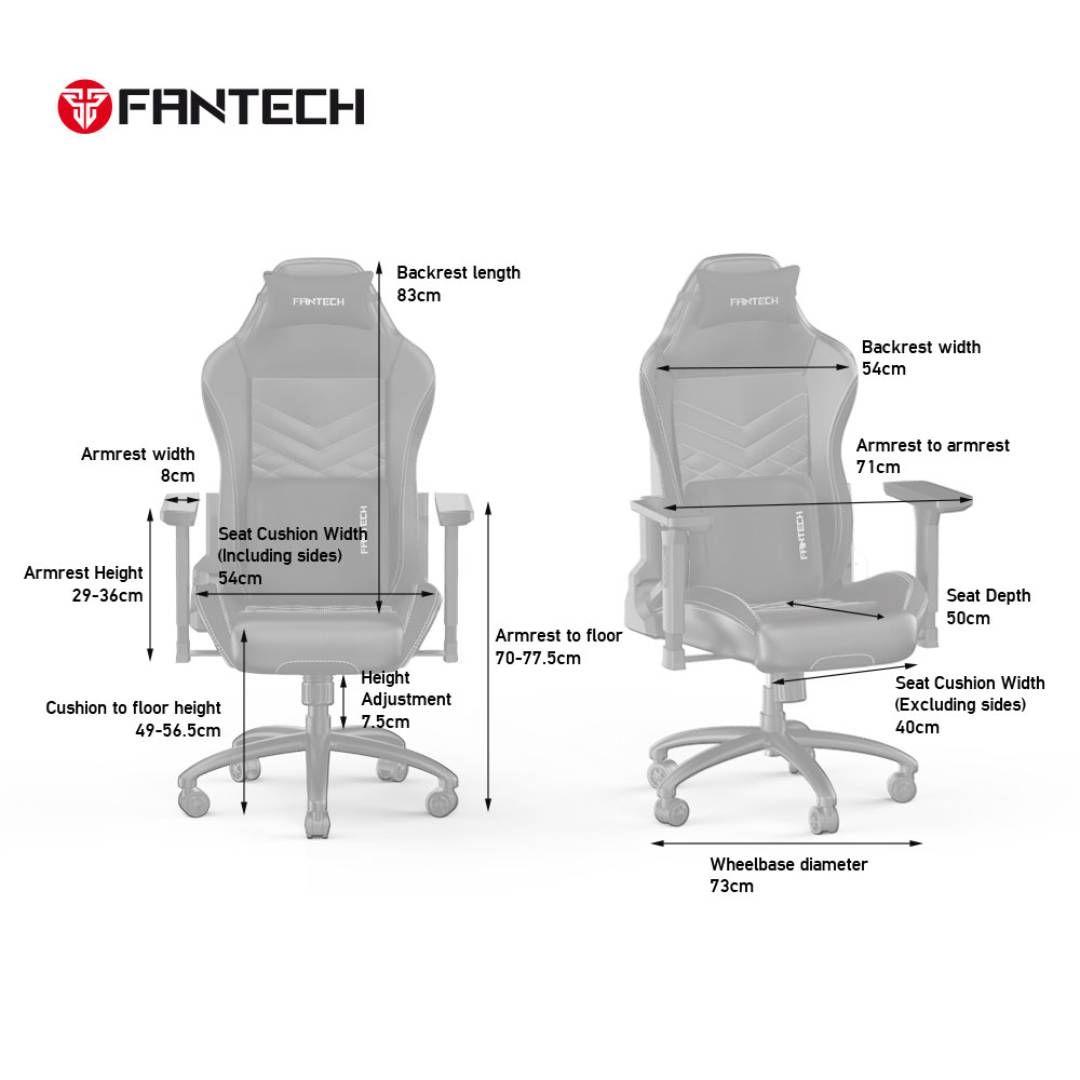 Silla Gamer Fantech GC192 Ledare Tank Black-7