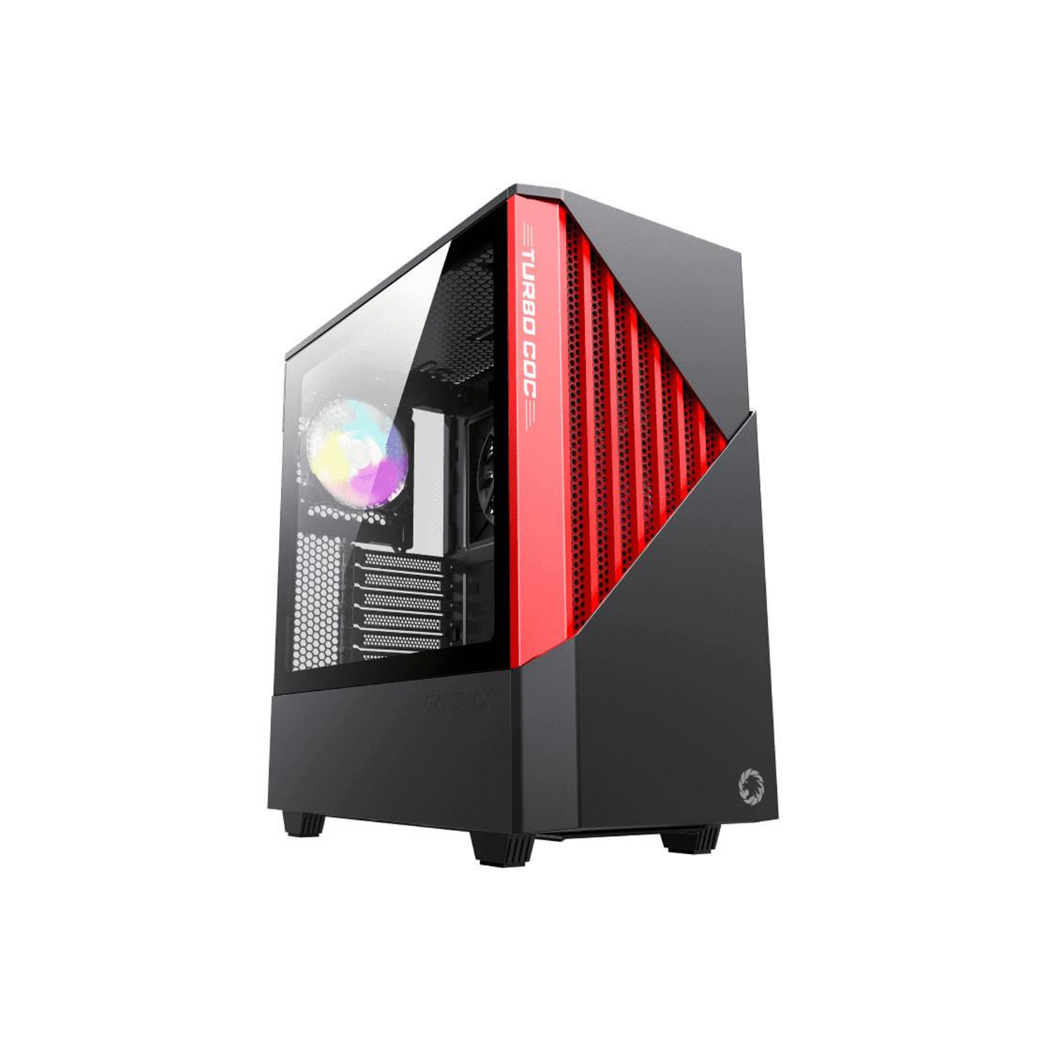 Gabinete Gamer Gamemax Contac COC Black/Red EATX-0