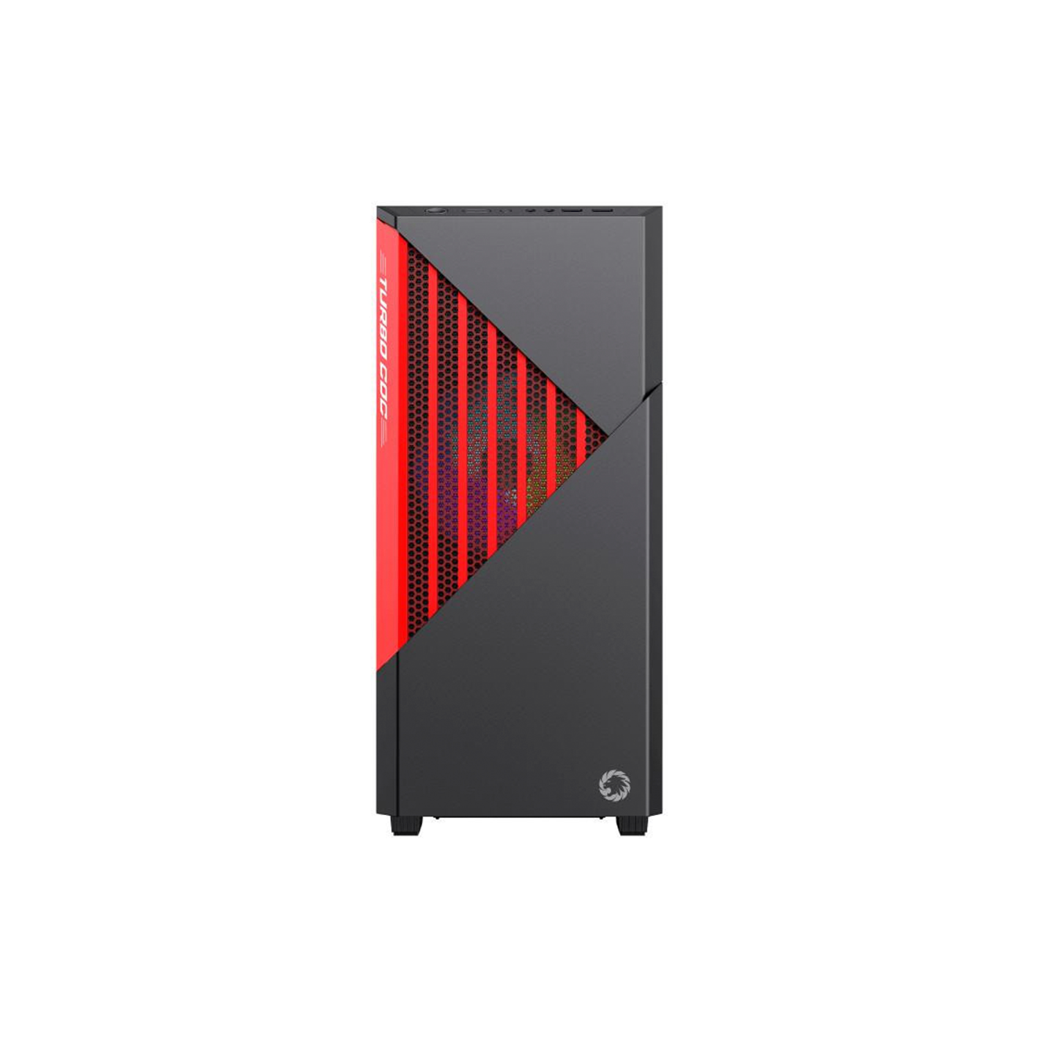 Gabinete Gamer Gamemax Contac COC Black/Red EATX-1