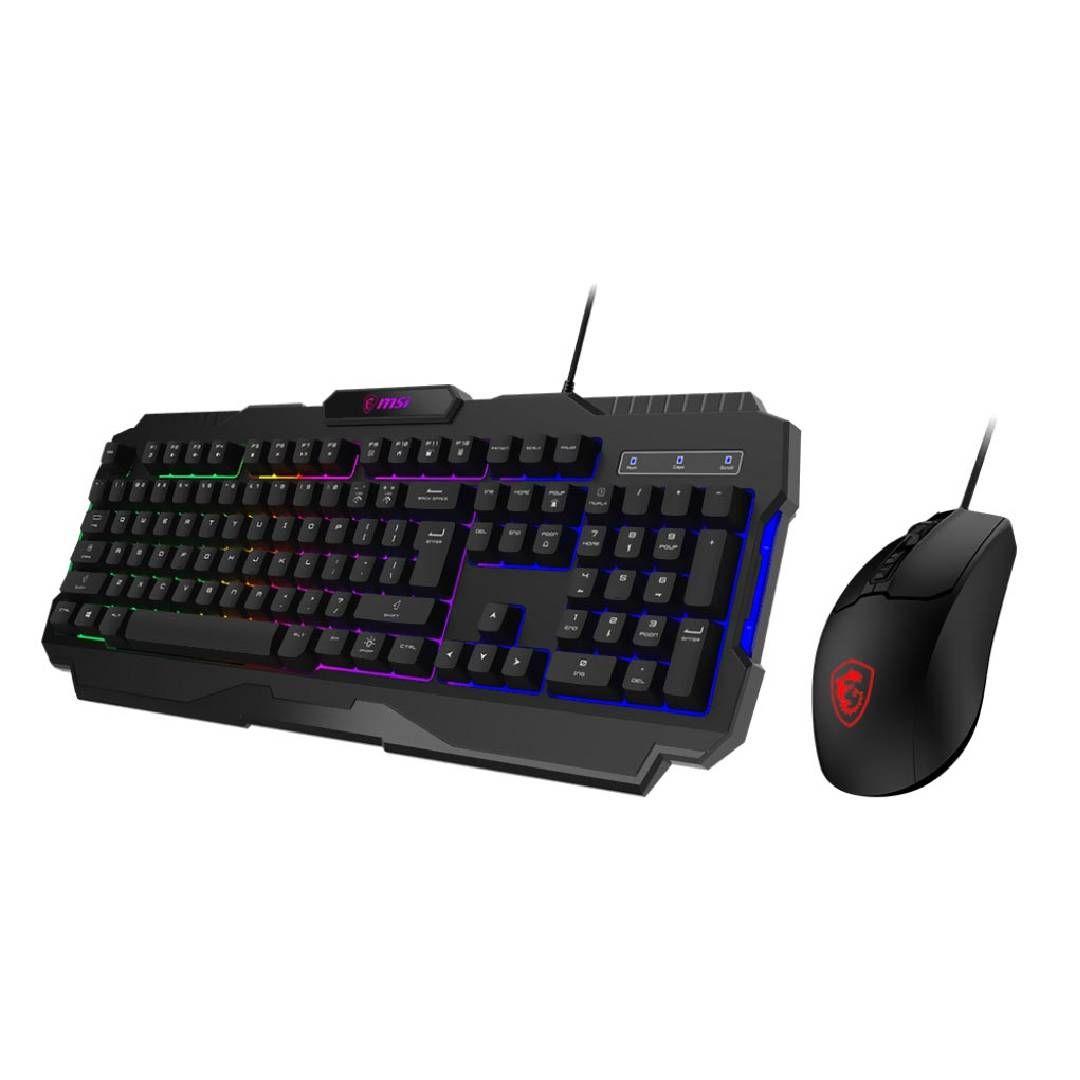 Combo Teclado y Mouse Gamer MSI Forge GK100-2
