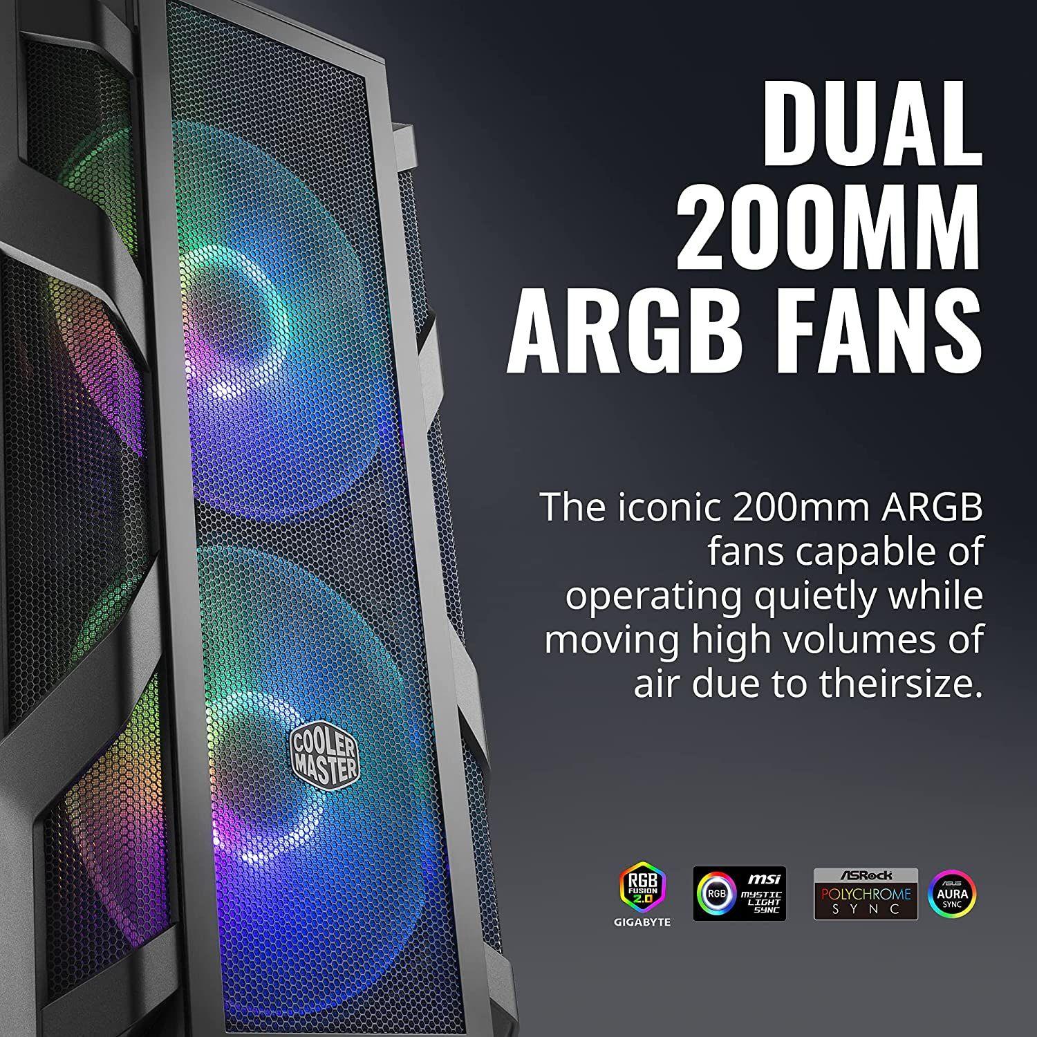 Gabinete Cooler Master Mastercase H500M 2 Fans ARGB 200mm-1