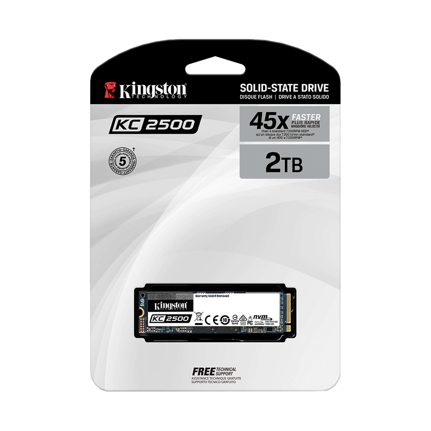 Disco Duro Sólido Kingston KC2500 2TB M.2 NVME PCIE-2
