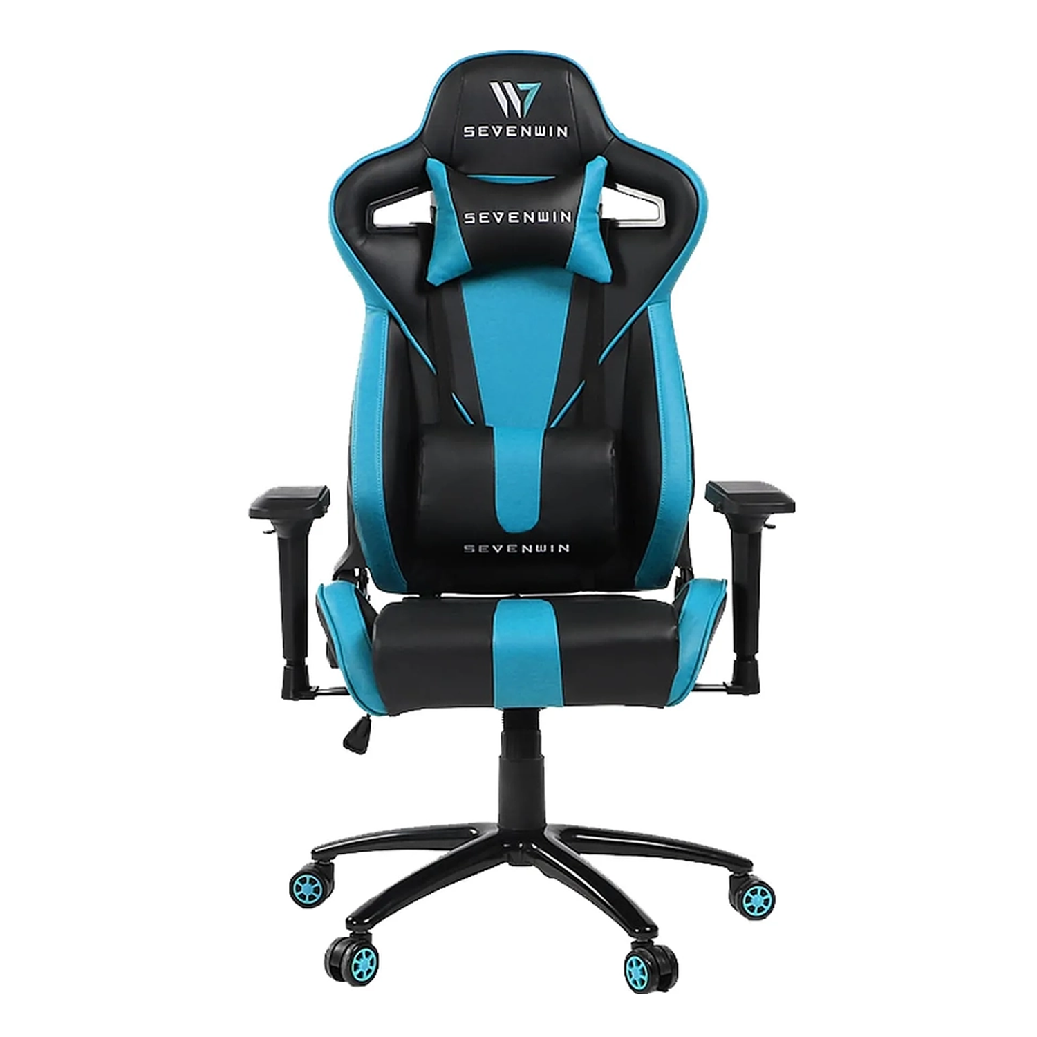 Silla Gamer Sevenwin Nova Sky Blue Ajustable Apoyabrazo 3d-1