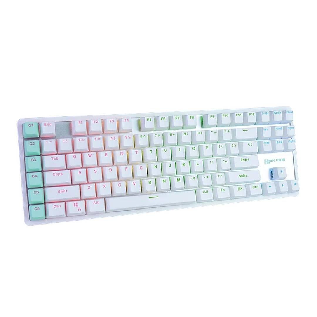 Teclado Gamer Hype Legend L Blanco SW Outemu Brown-1