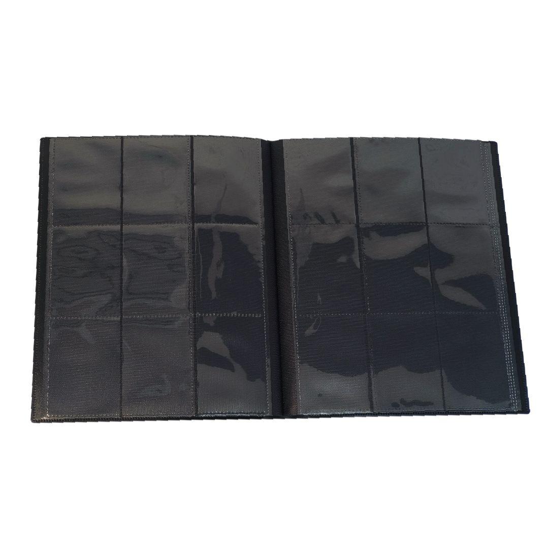 Carpeta TCG Titan Pro Cuero Negra 9 Bolsillos con Cierre 360-2