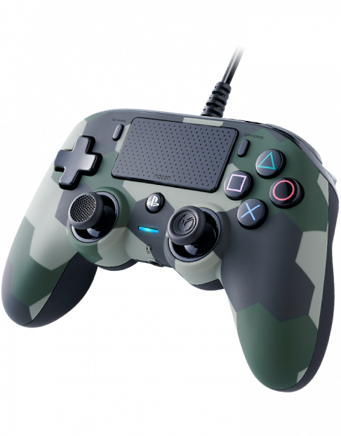 Control Nacon Profesional para PS4 Camo Green Alambrico-0