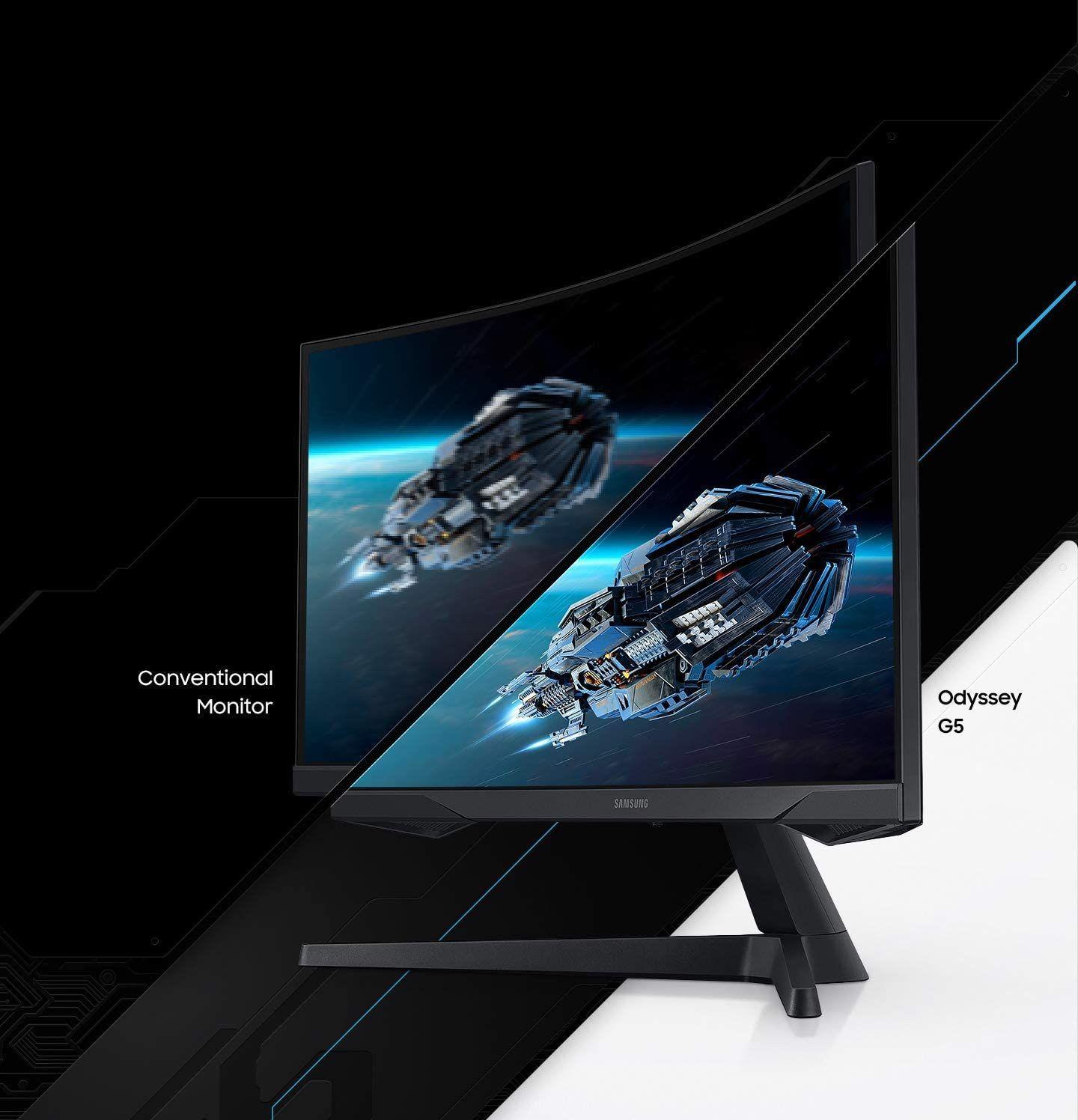 Monitor Gamer Curvo Samsung 27" G5 Odyssey LC27G55TQ 144HZ-6