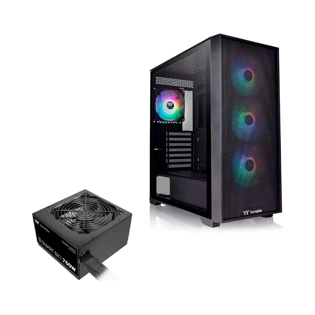 Gabinete + Fuente de Poder Thermaltake H390 TG ARGB C+P 750W-0