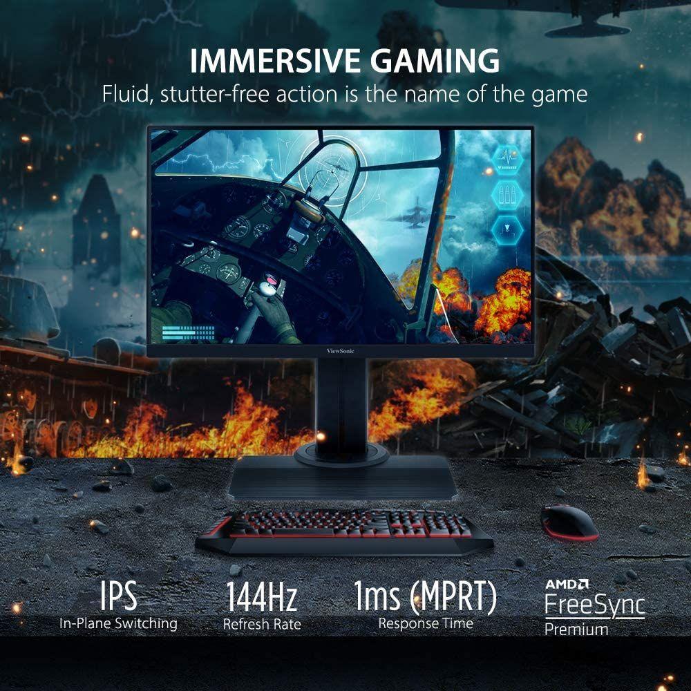 Monitor Gamer Viewsonic 24" XG2405 FULLHD IPS PLANO 144hz-6