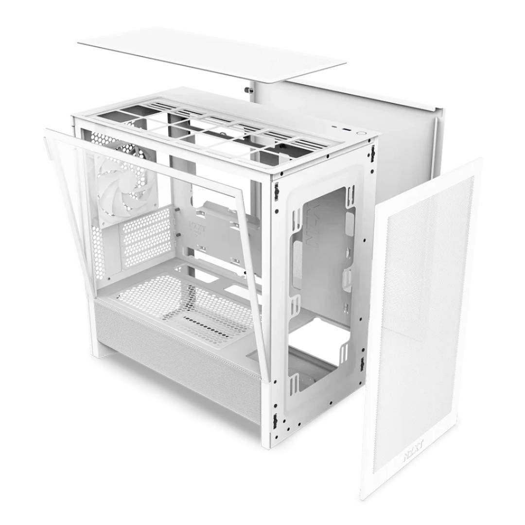 Gabinete NZXT H3 Flow (2025) m-ATX, Mid-Tower, White-5