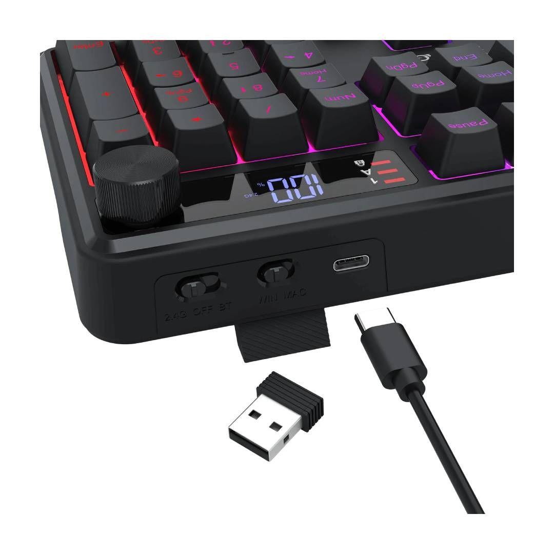 Teclado Inalámbrico Redragon Volcano K526-PRO Membrana-2