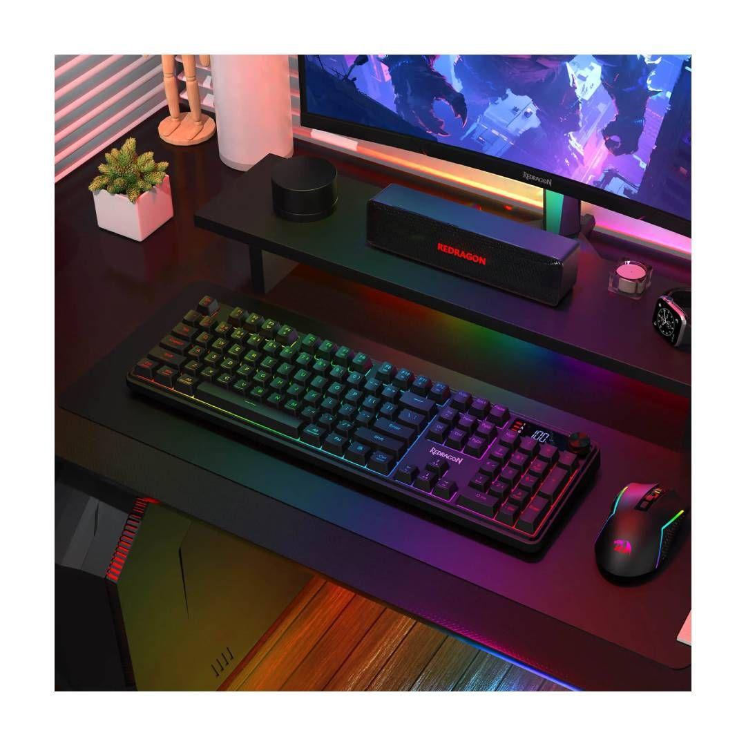 Teclado Inalámbrico Redragon Volcano K526-PRO Membrana-5