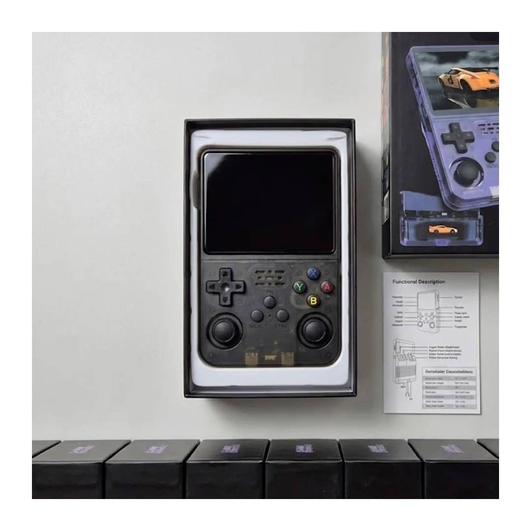 Consola Retro Portátil R36S Black 64GB-2