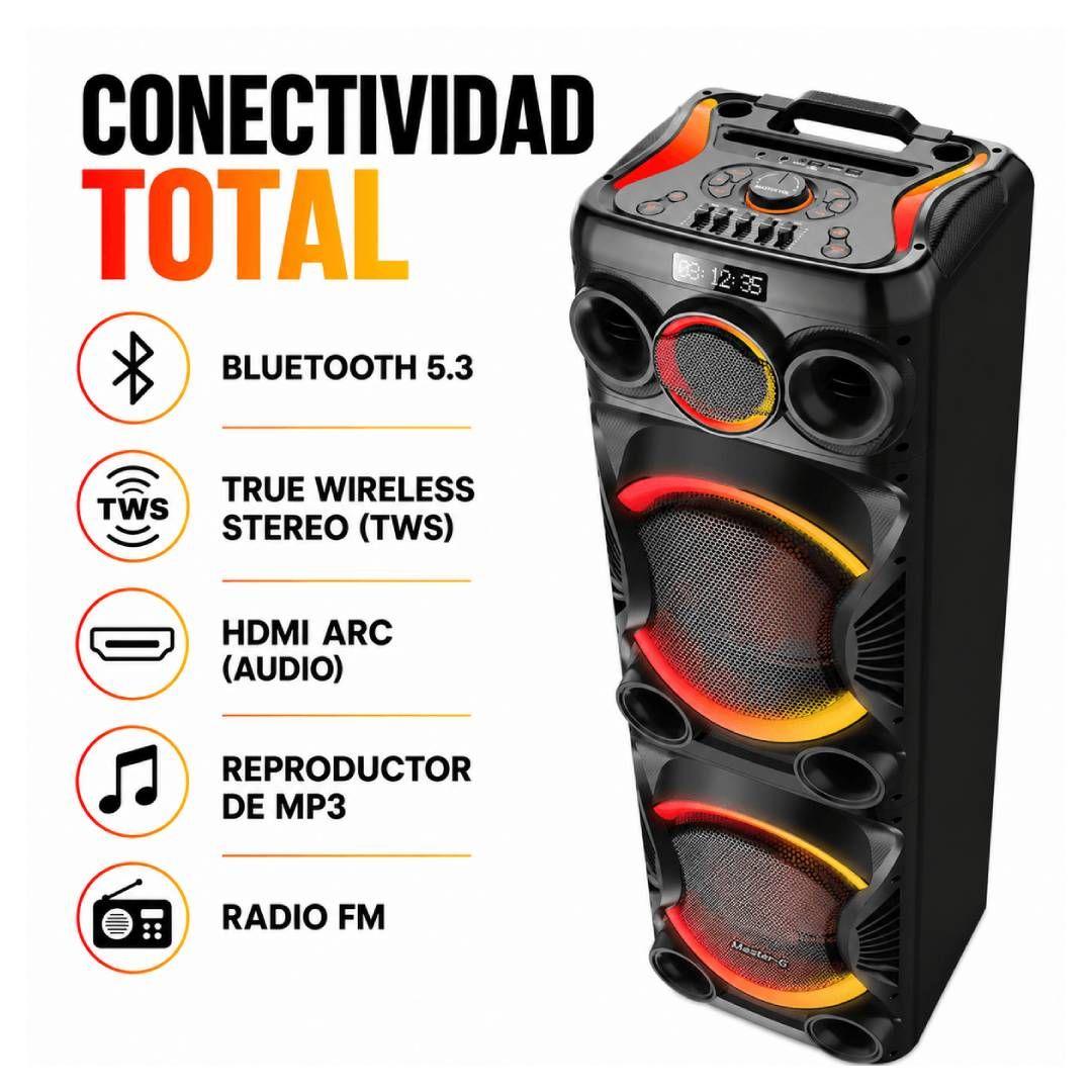 Parlante Karaoke Master G MGECLIPSE 12” con Bluetooth 5.3-2