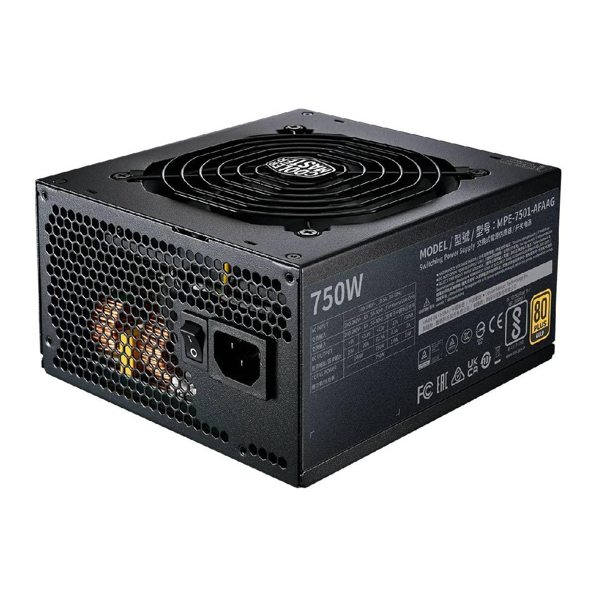 Fuente de Poder Cooler Master MWE Gold 750 V2 Full Modular-2