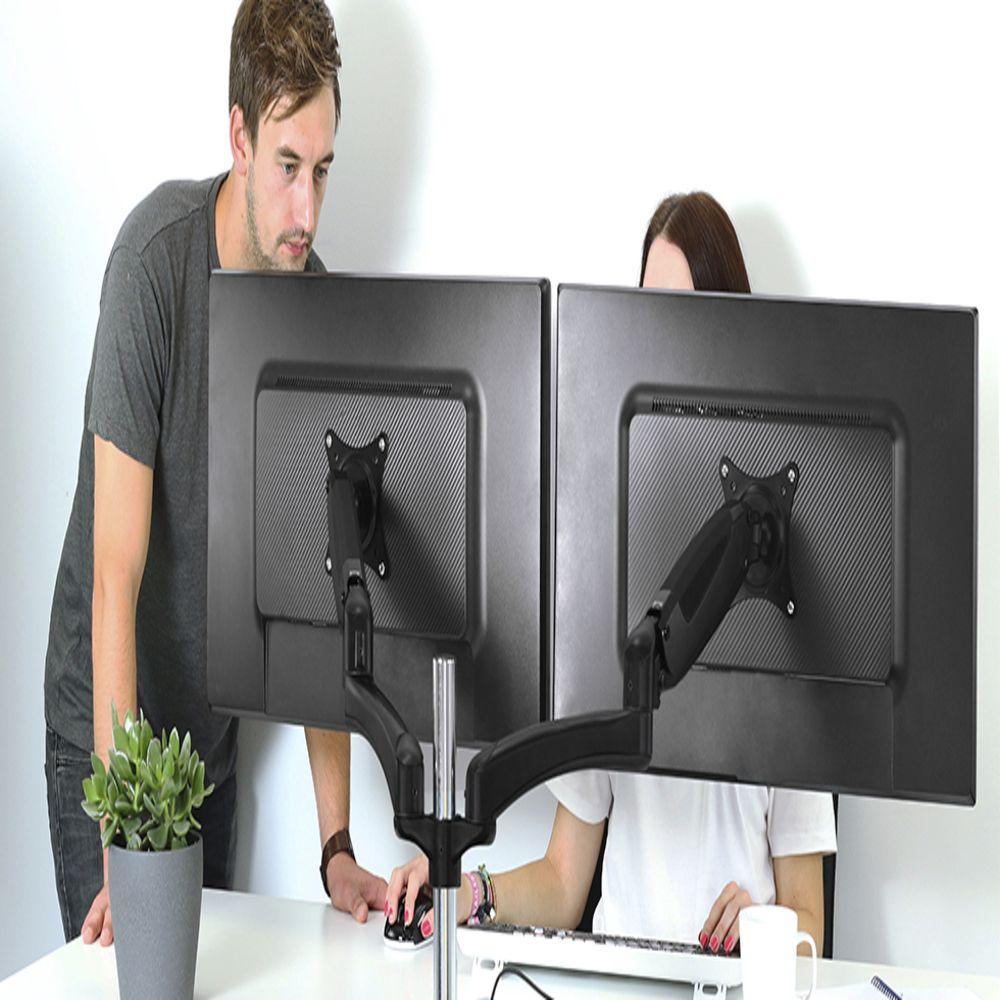 Brazo para 2 Monitores ARCTIC Z2-3D a Gas c Hub USB 3.2-3