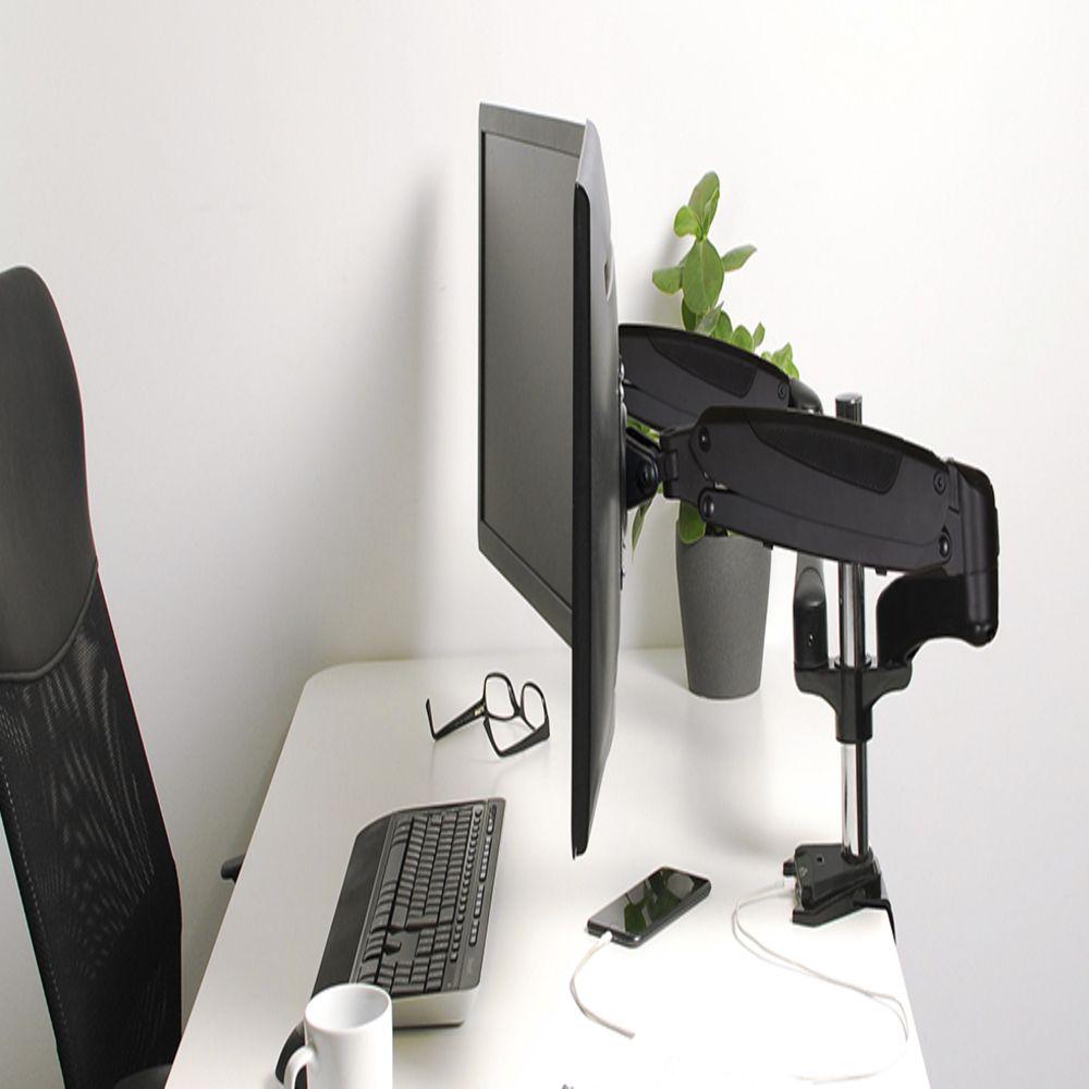 Brazo para 2 Monitores ARCTIC Z2-3D a Gas c Hub USB 3.2-4