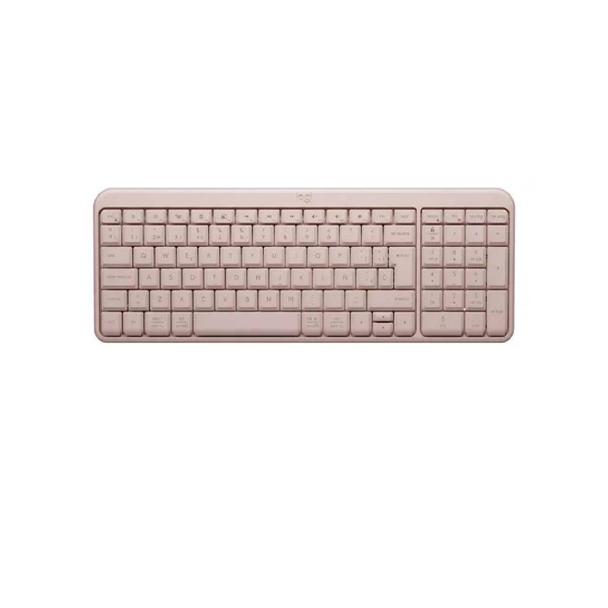 Teclado Compacto Logitech K250 Bluetooth Rosa-0