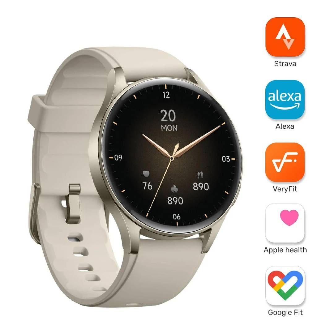Reloj Smartwatch Lhotse Vibe 05 GPS Cream 42mm-6