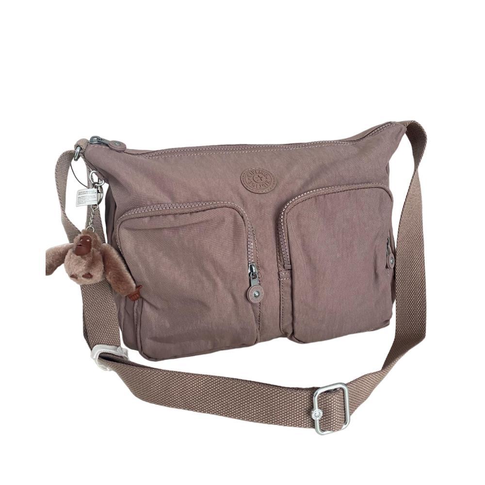 Bolso Kipling Modelo Sidney Color Biscotti Tan-1