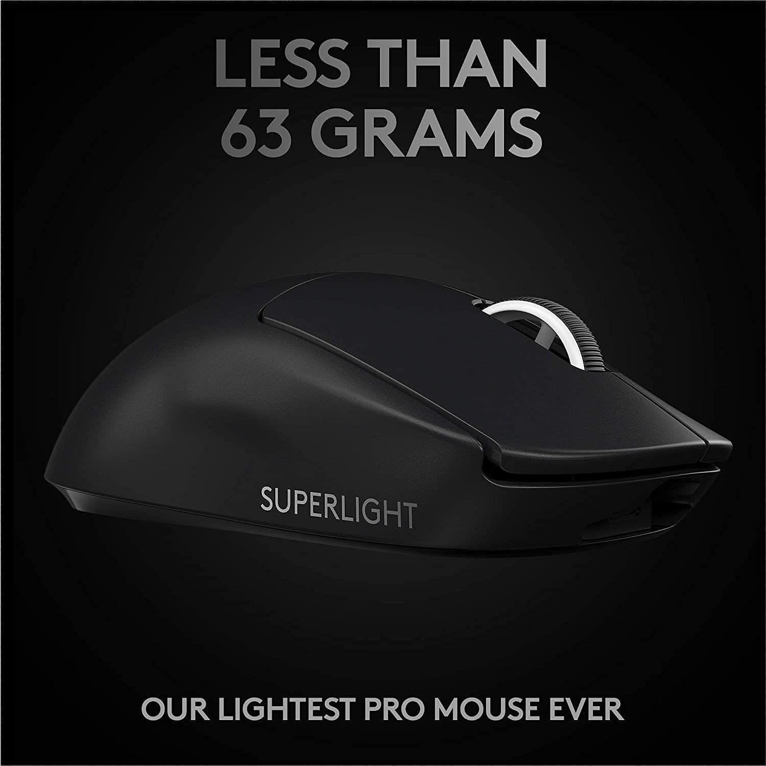 Mouse Gamer Logitech PRO X Superlight Wireless Hero25k Negro-2
