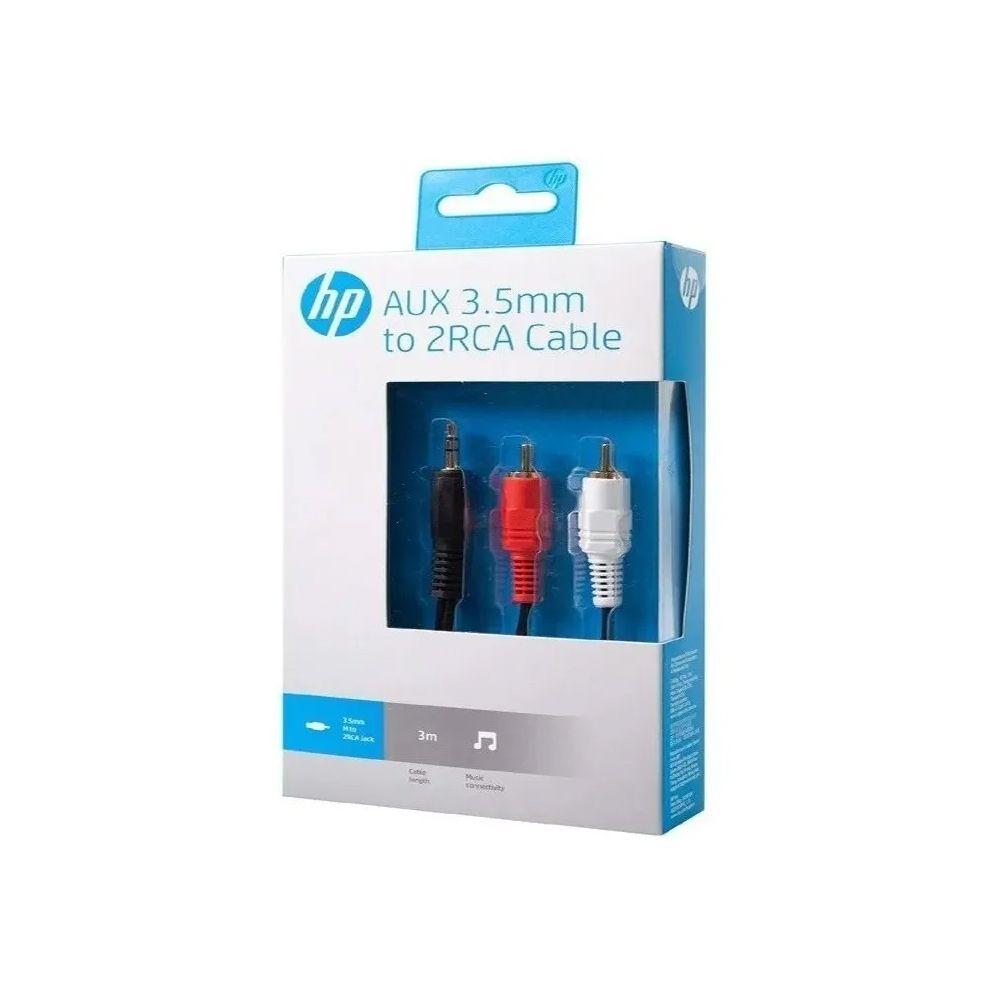 Cable Auxiliar HP 3.5 MM a RCA Audio 3 Metros 29HP0AUX30-1