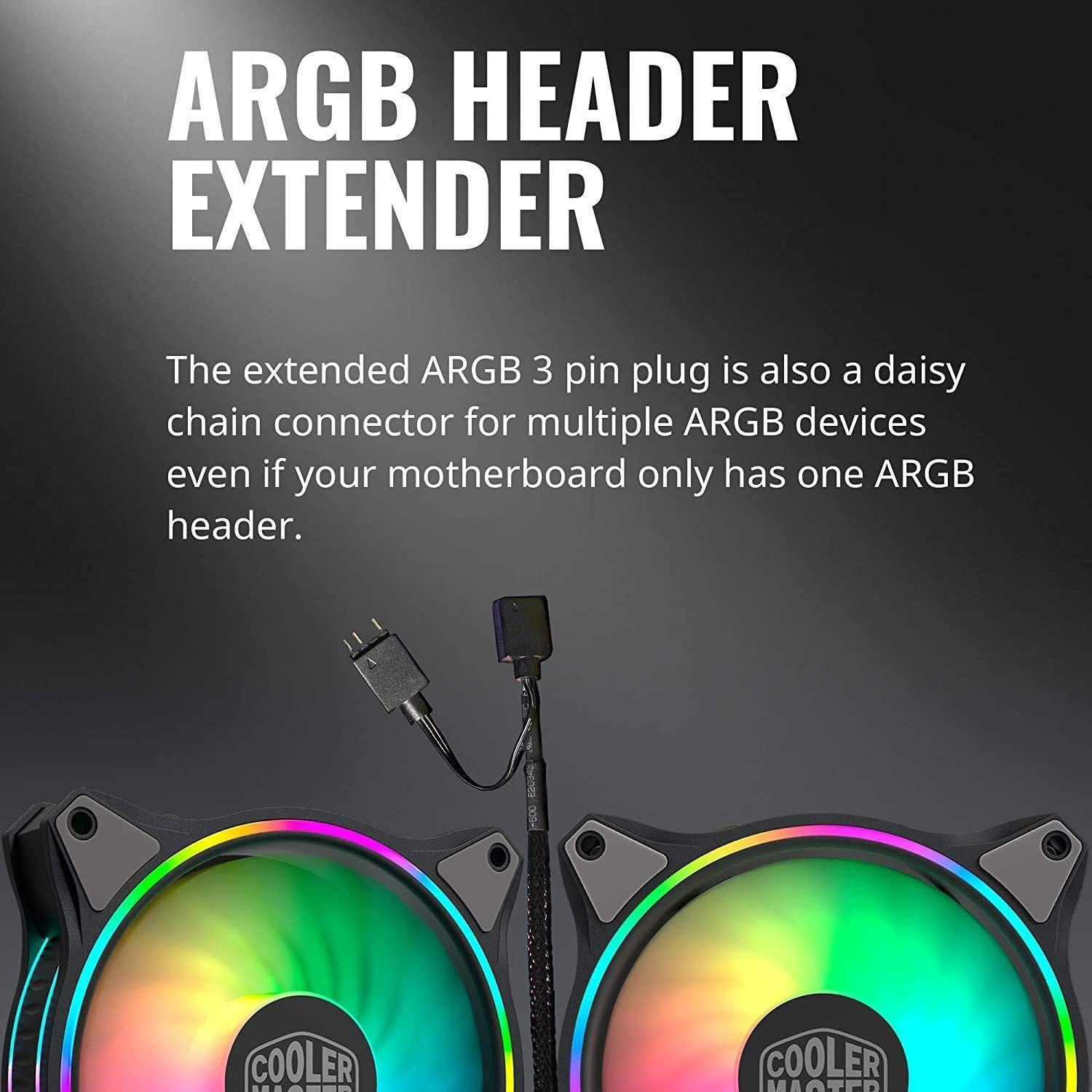 Pack 3 Ventiladores Cooler Master Masterfan ARGB MF120 Halo-2