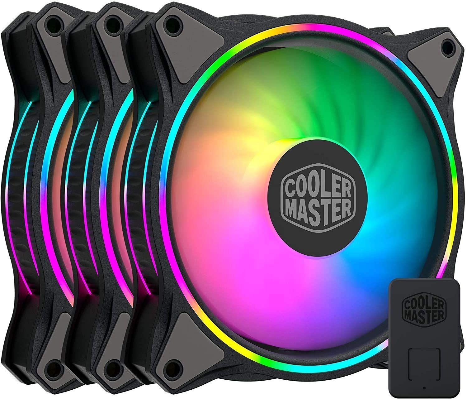 Pack 3 Ventiladores Cooler Master Masterfan ARGB MF120 Halo-3