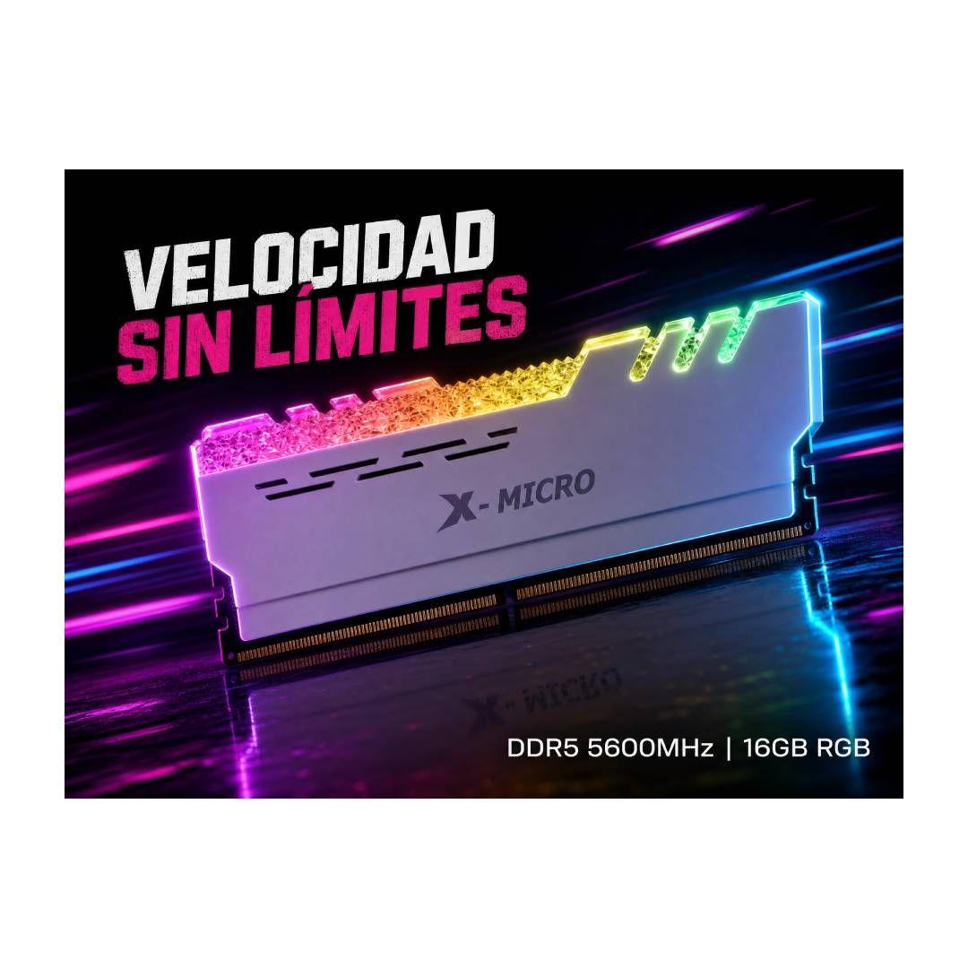 Memoria RAM X-Micro RGB 16 GB DDR5 5600MHz U-DIMM Heatsink-2