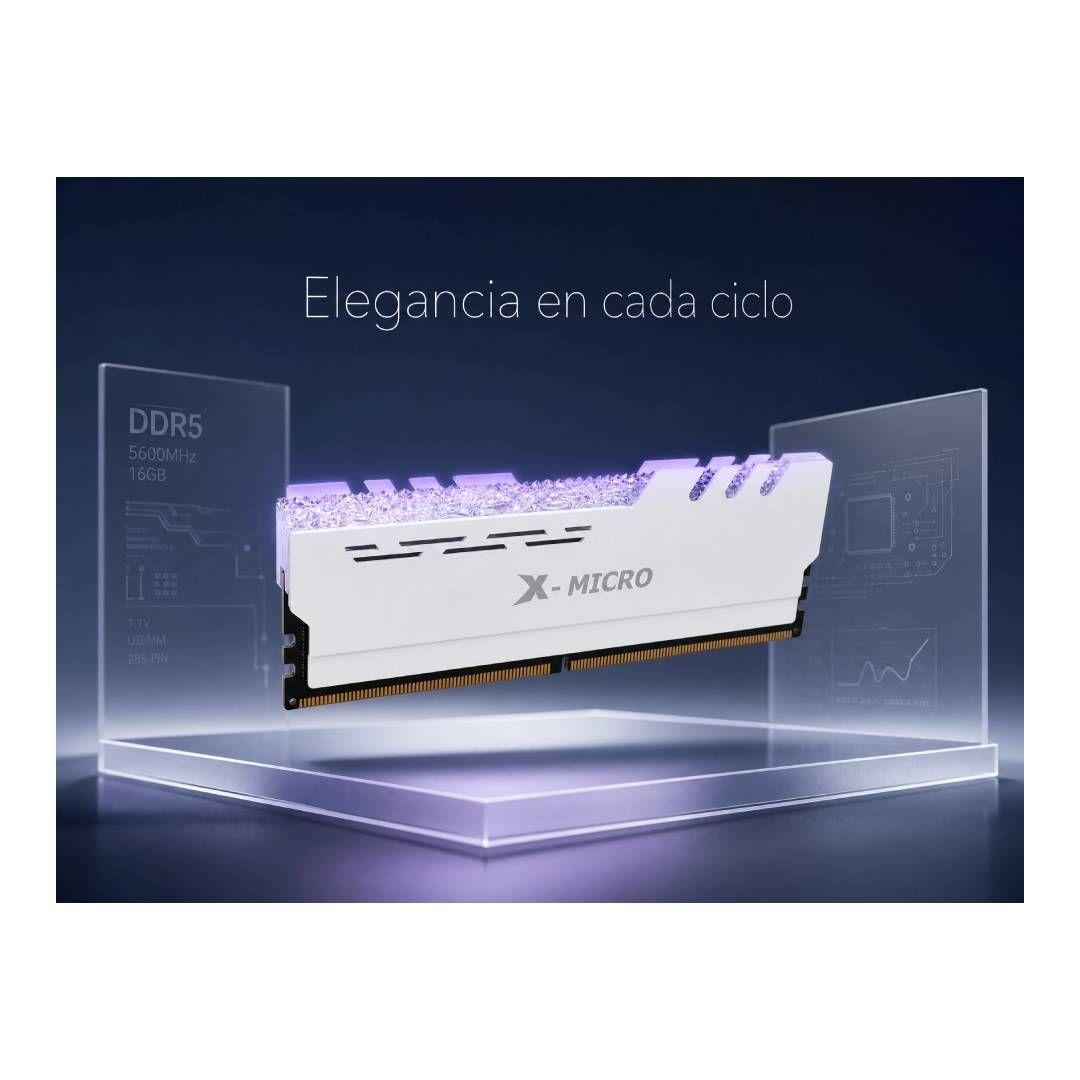 Memoria RAM X-Micro RGB 16 GB DDR5 5600MHz U-DIMM Heatsink-3