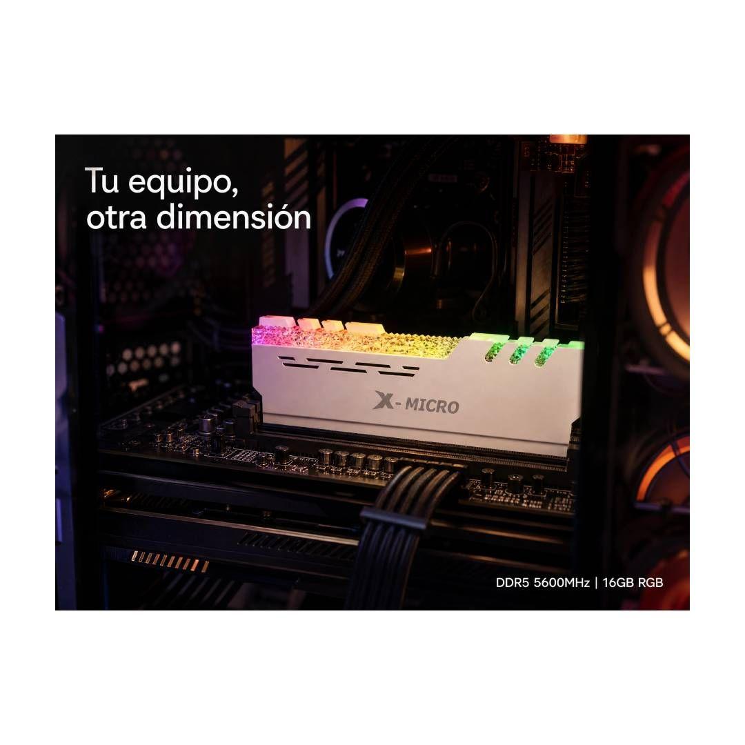 Memoria RAM X-Micro RGB 16 GB DDR5 5600MHz U-DIMM Heatsink-4