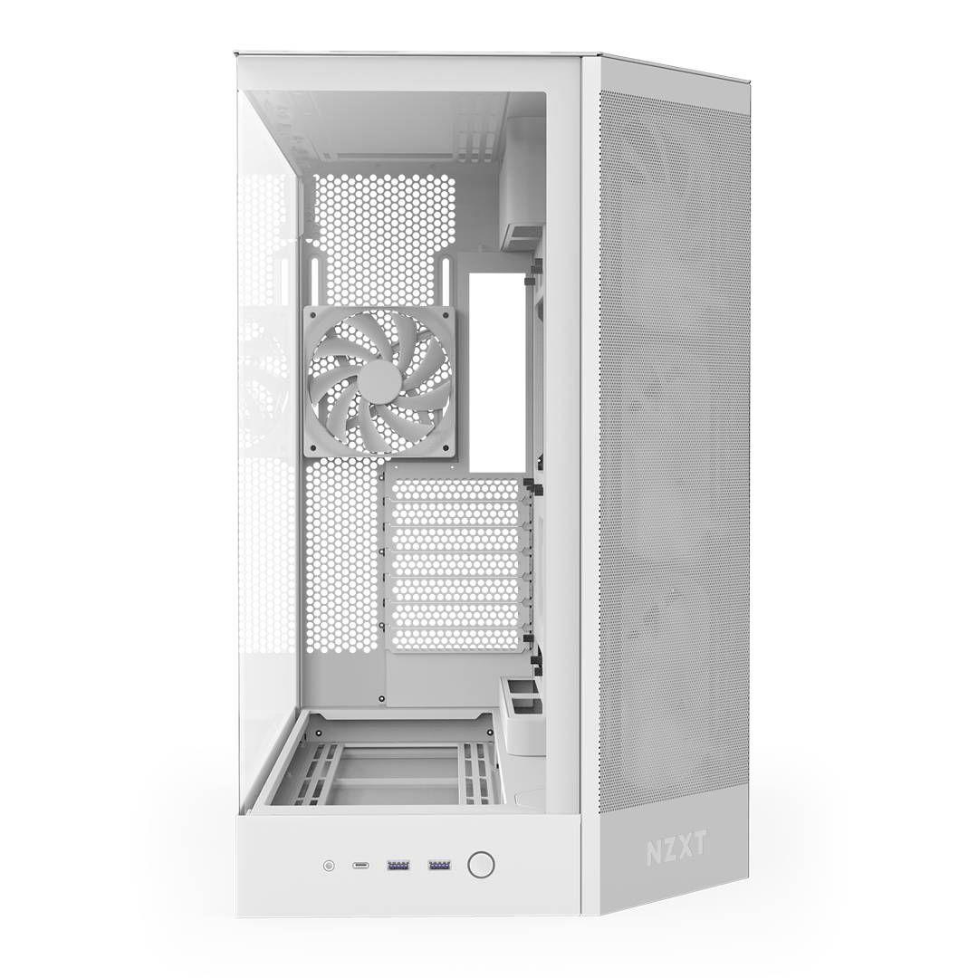 Gabinete NZXT H9 Flow RGB 2025 con Fans RGB y Control White-5