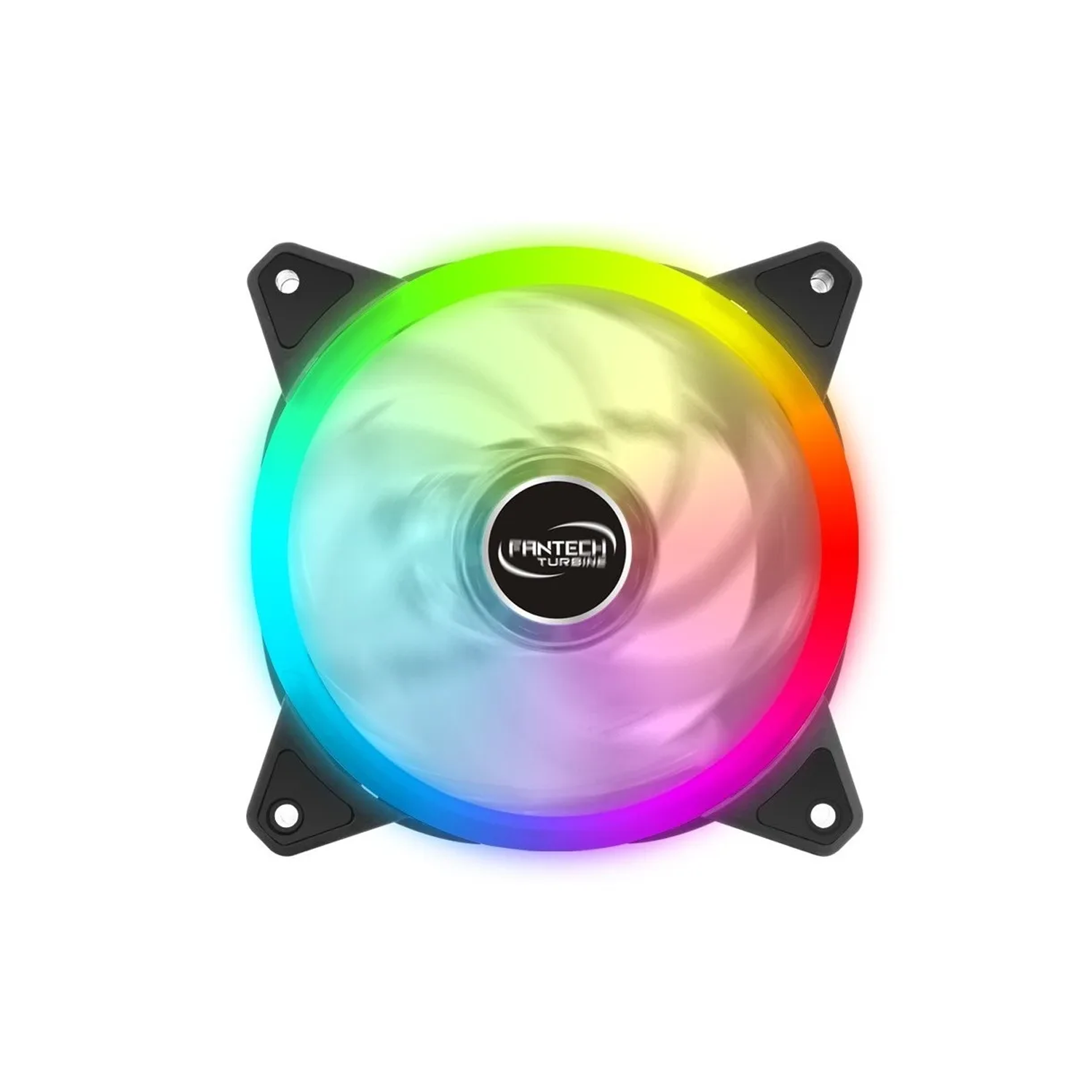 Ventilador Fantech Turbine 120mm FC124 Dual Ring RGB-0