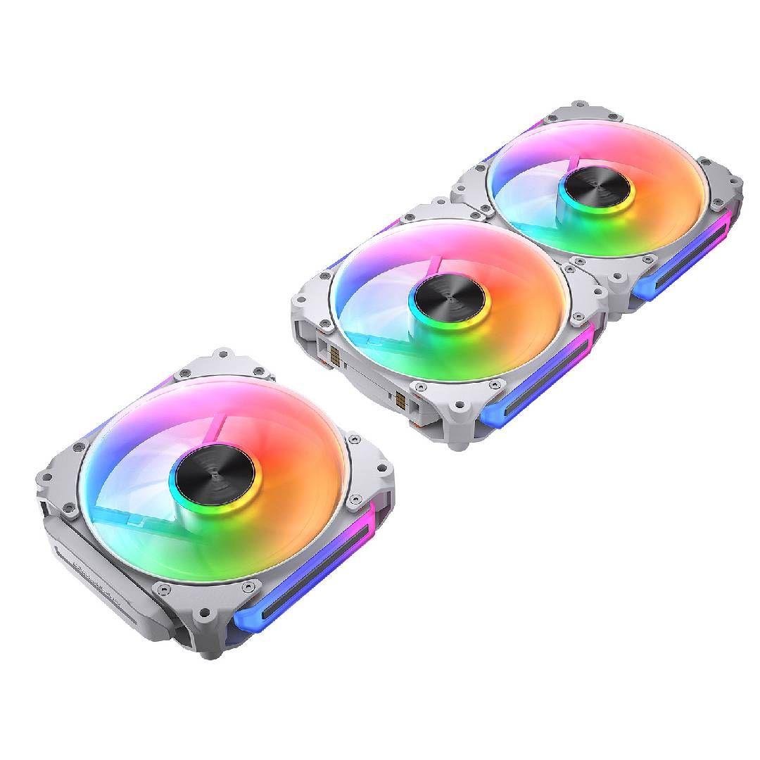 Pack de 3 Fan Cougar Apolar 120 ARGB Blanco-2