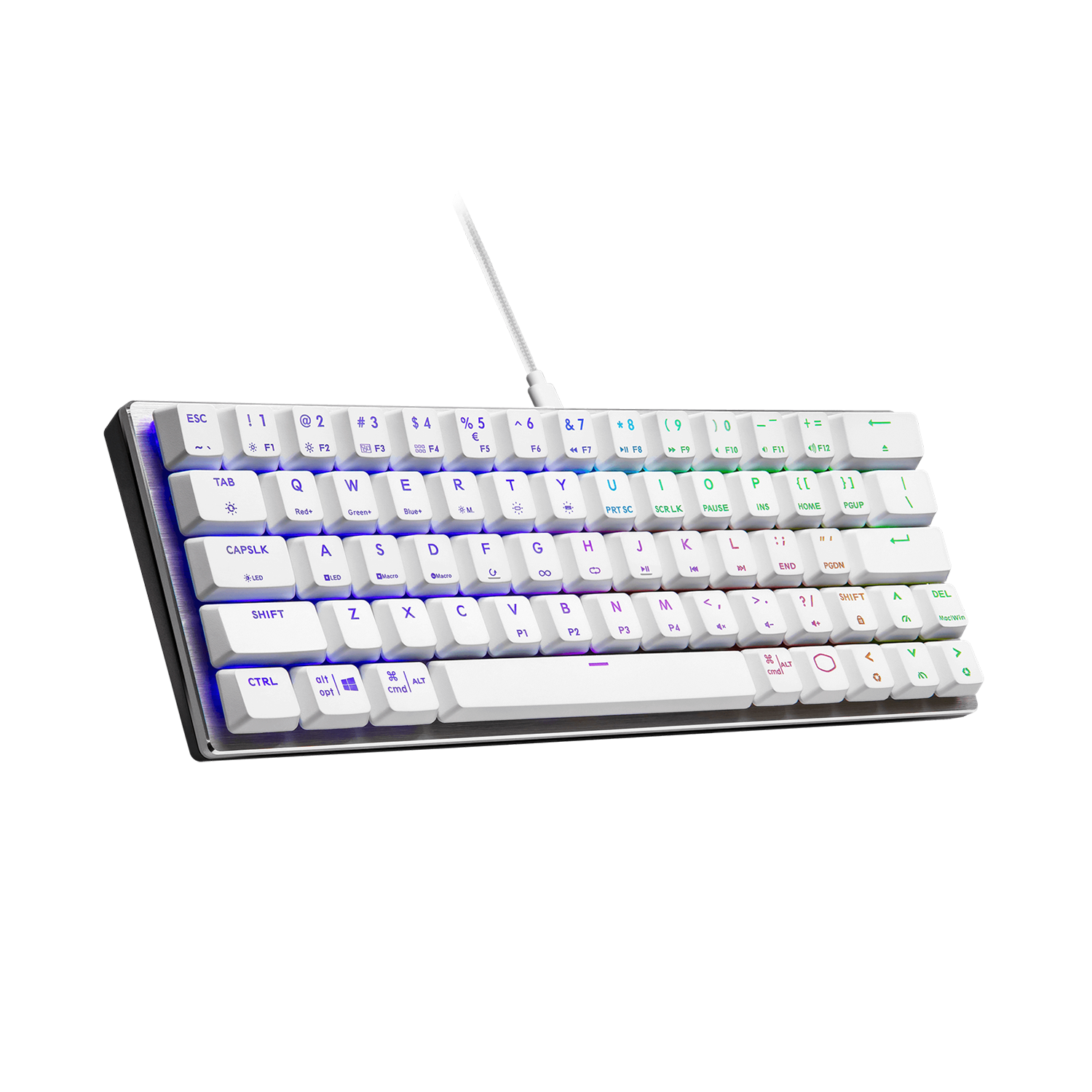 Teclado Gamer Cooler Master SK620 White SW RED Ingles-0