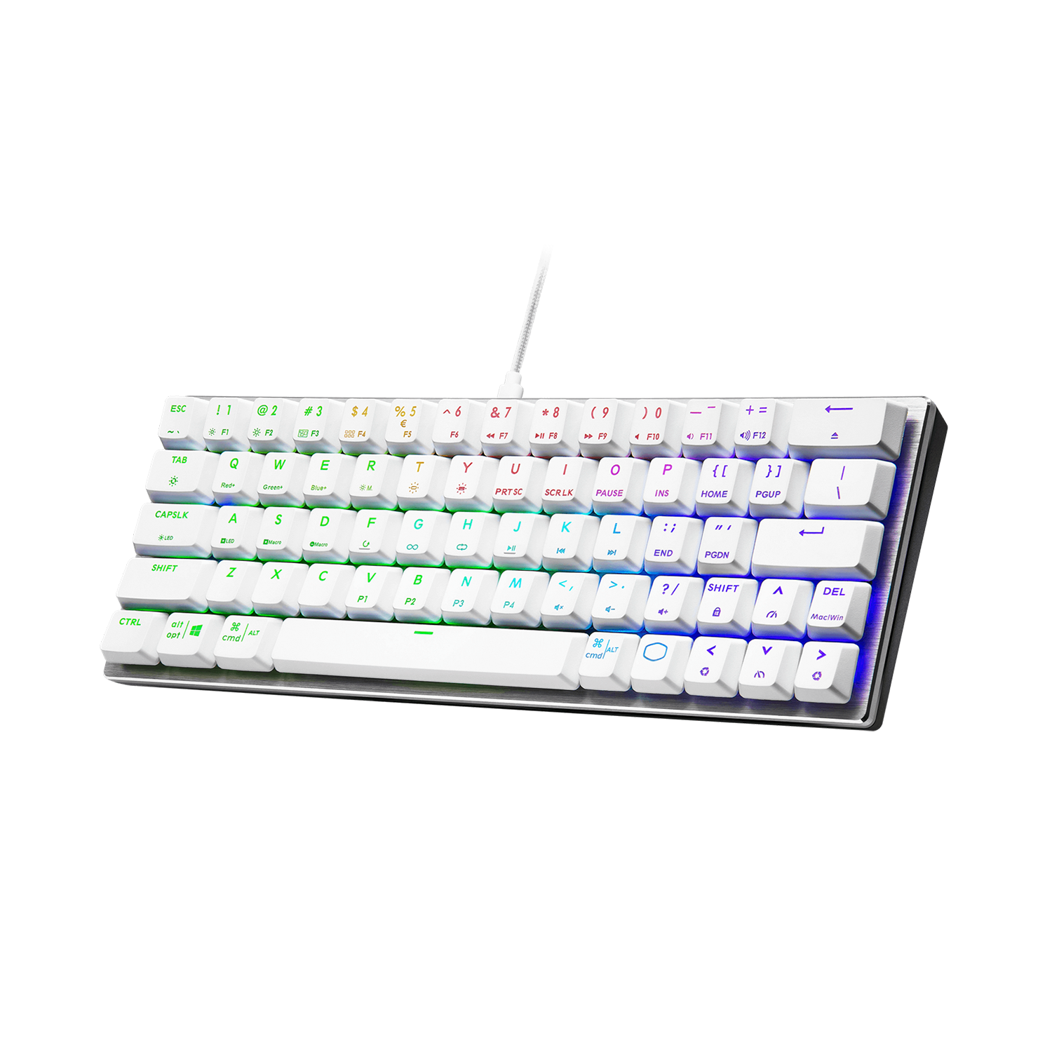 Teclado Gamer Cooler Master SK620 White SW RED Ingles-3