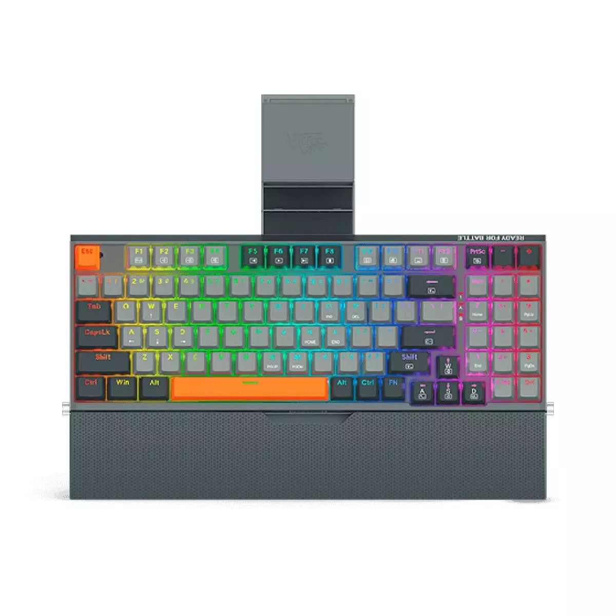 Teclado Mecanico Redragon Olaf Rgb Gris Switch Red-0