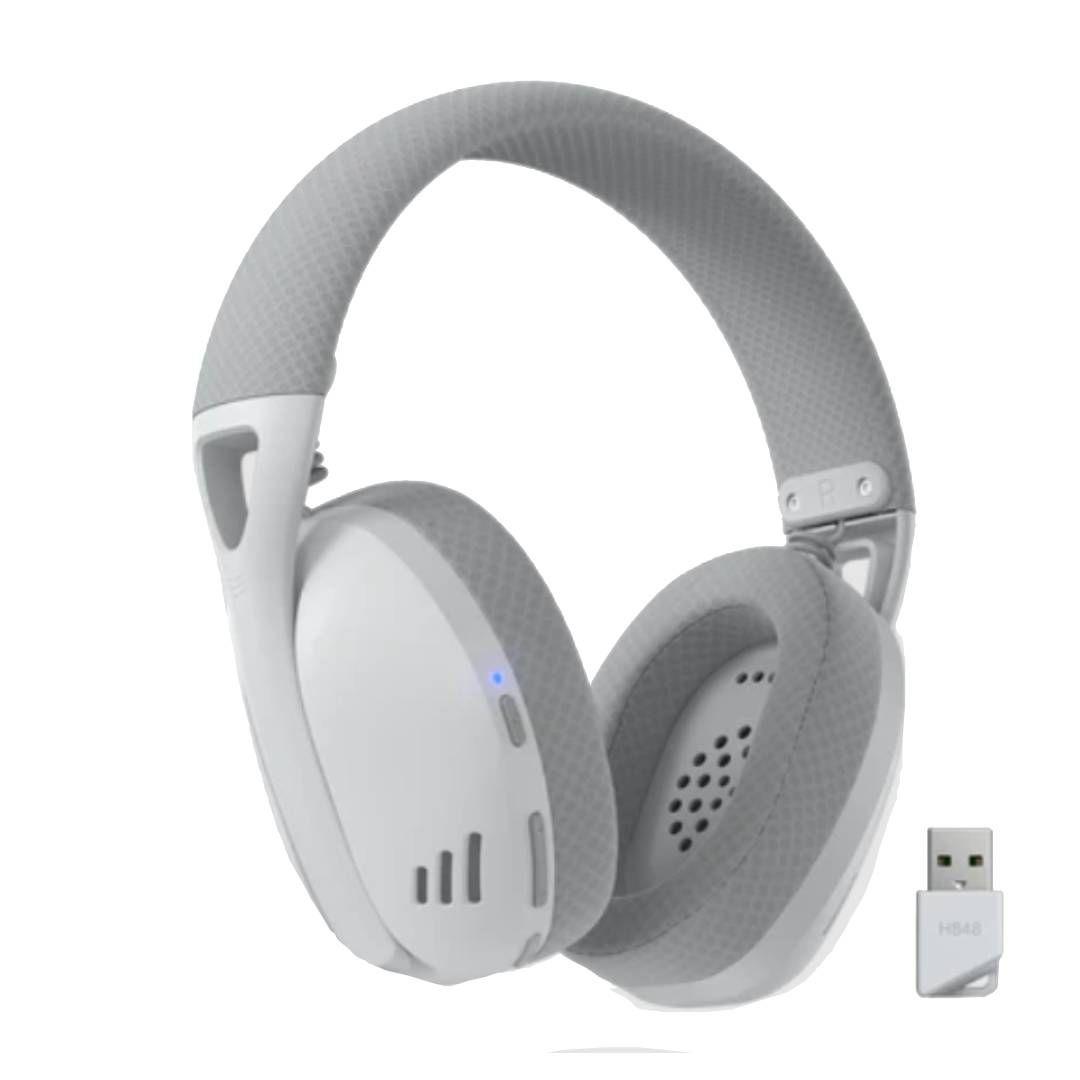 Audifonos Inalambricos Redragon Ire Pro H848 Blanco y Gris-1