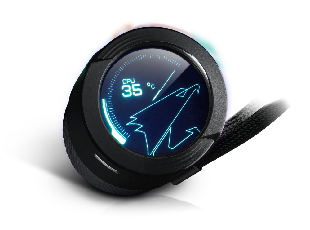 Refrigeración Líquida AORUS Waterforce X 360mm Pantalla LED-1