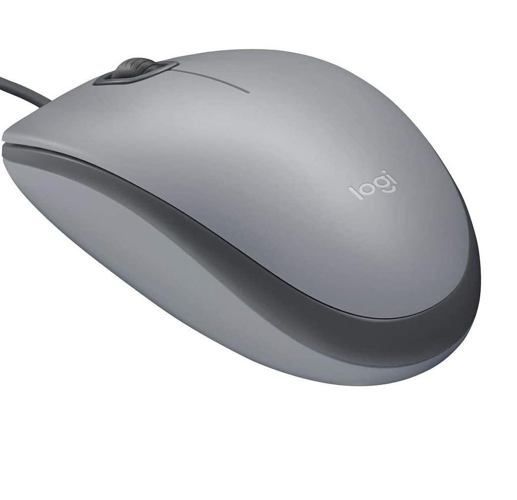 Mouse Logitech Alambrico M110 Silent Plata 1000dpi-2
