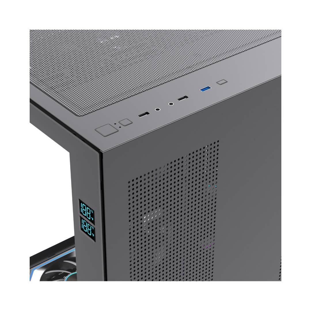 Gabinete Exodia Sky Plus Negro ATX 7 Fans ARGB V. Templado-3