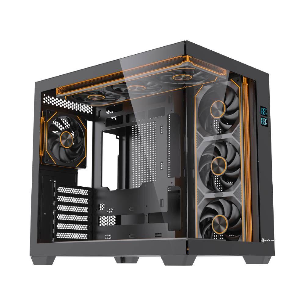 Gabinete Exodia Sky Plus Negro ATX 7 Fans ARGB V. Templado-5