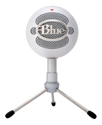 Micrófono Blue Snowball Ice White Streaming Podcast Usb-0