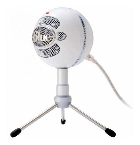 Micrófono Blue Snowball Ice White Streaming Podcast Usb-1