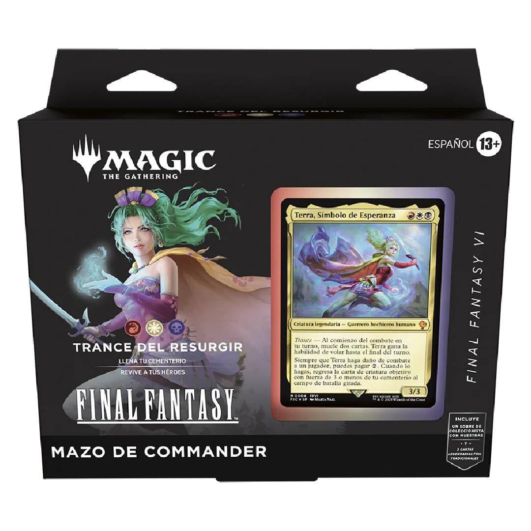 Pack X4 MTG: Final Fantasy: Commander Deck, Español-4